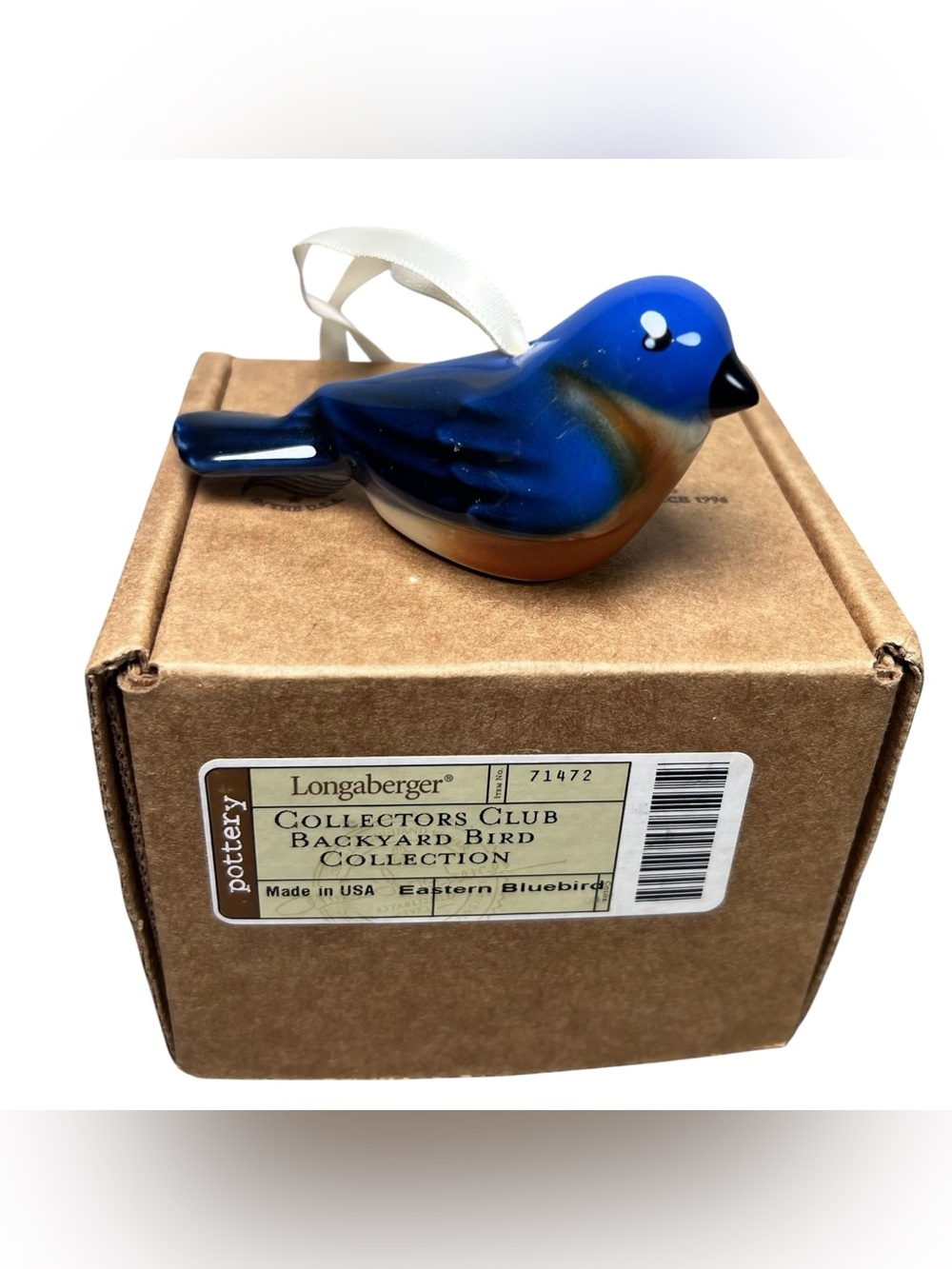Longaberger NIB Collectors Club Backyard Bird Ornament Eastern Bluebird - Picture 3 of 11